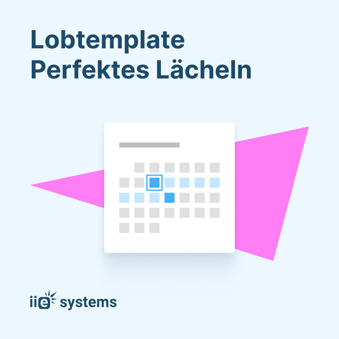 Lobtemplate Perfektes Lächeln
