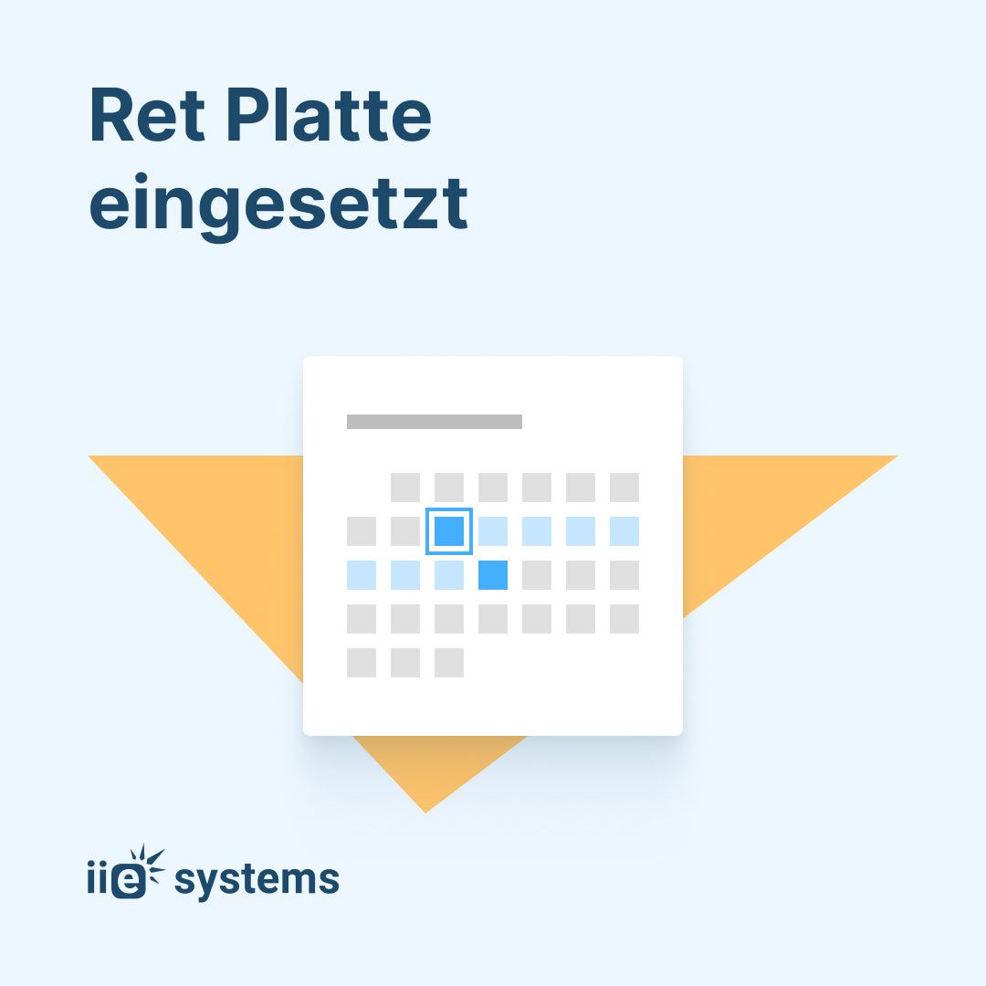 Ret Platte eingesetzt