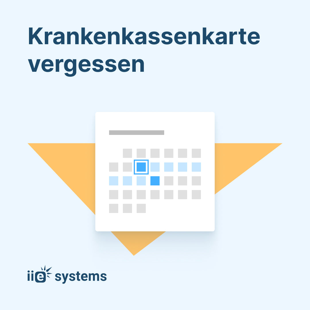 Krankenversicherungskarte vergessen (Termintemplate)