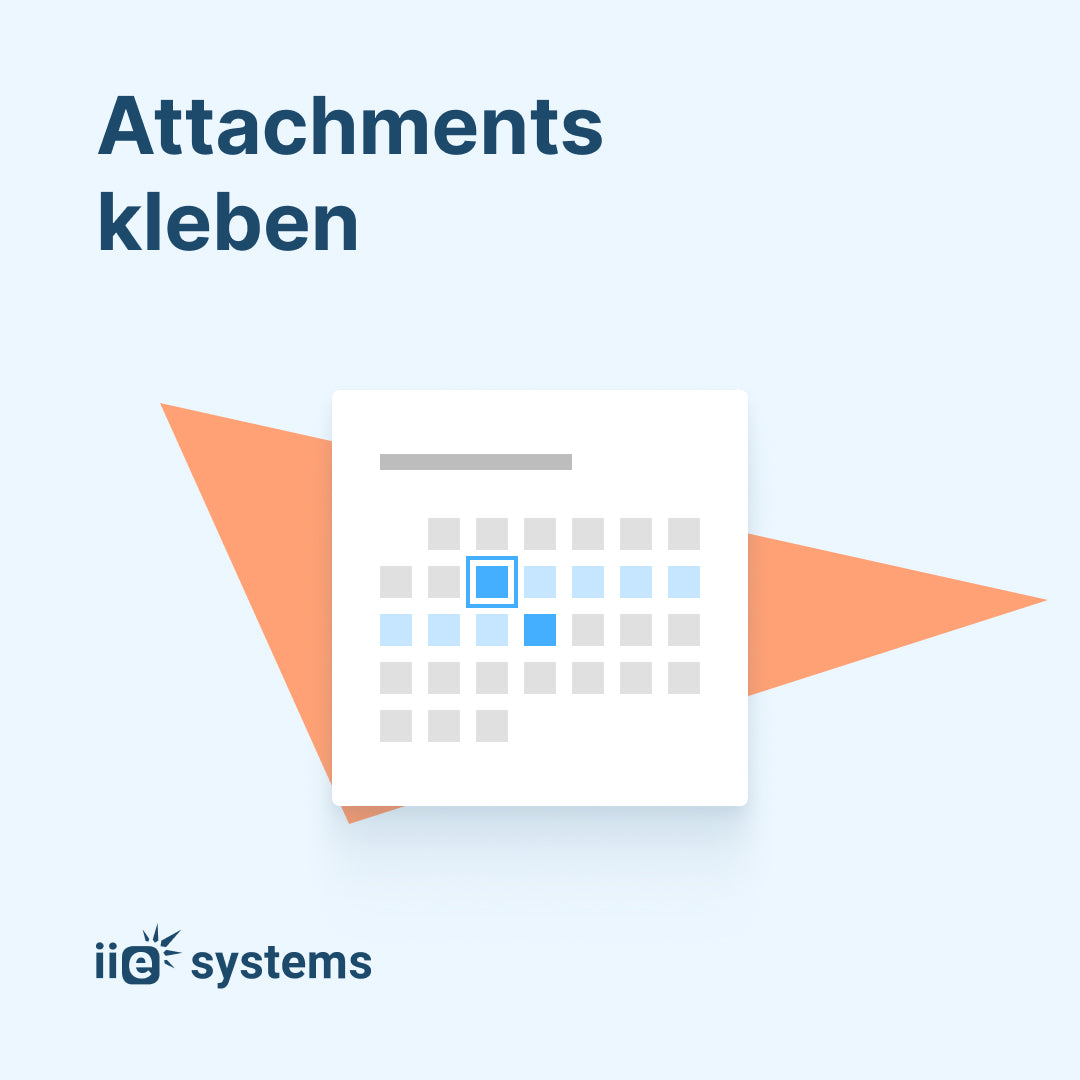 Attachments kleben