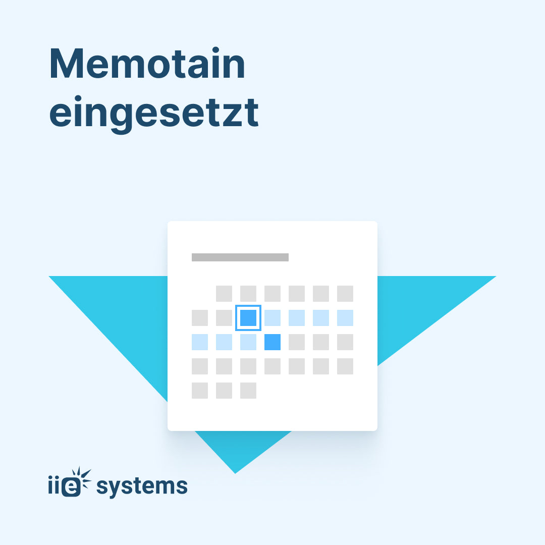 Memotain eingesetzt