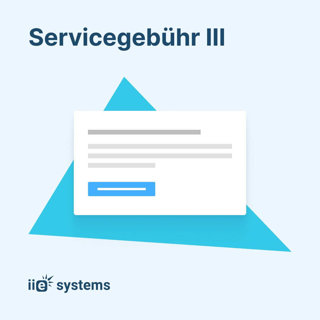 Servicegebühr III