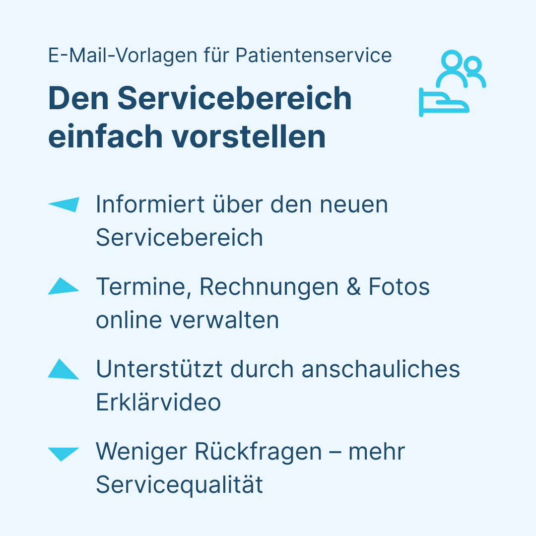Info Servicebereich mit Video