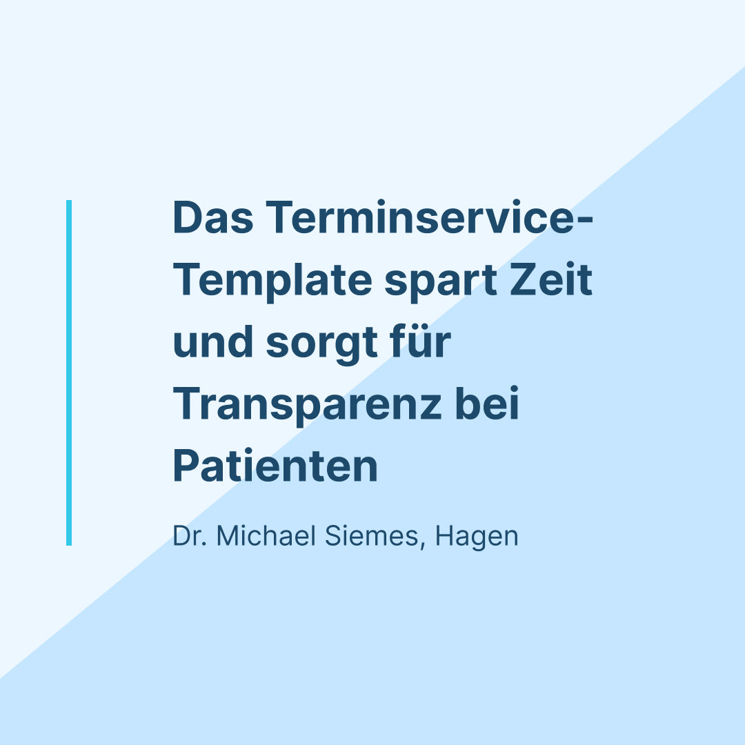 Patienteninfos Termine (ohne Verschiebung)