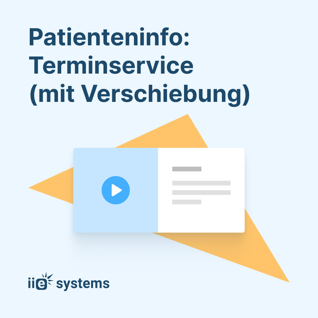 Patienteninfo: Terminservice (mit Verschiebung)