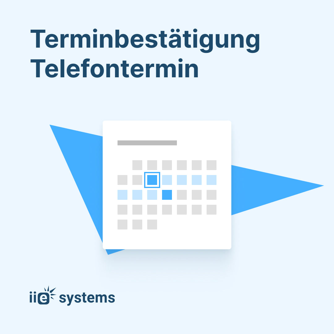 Terminbestätigung Telefontermin