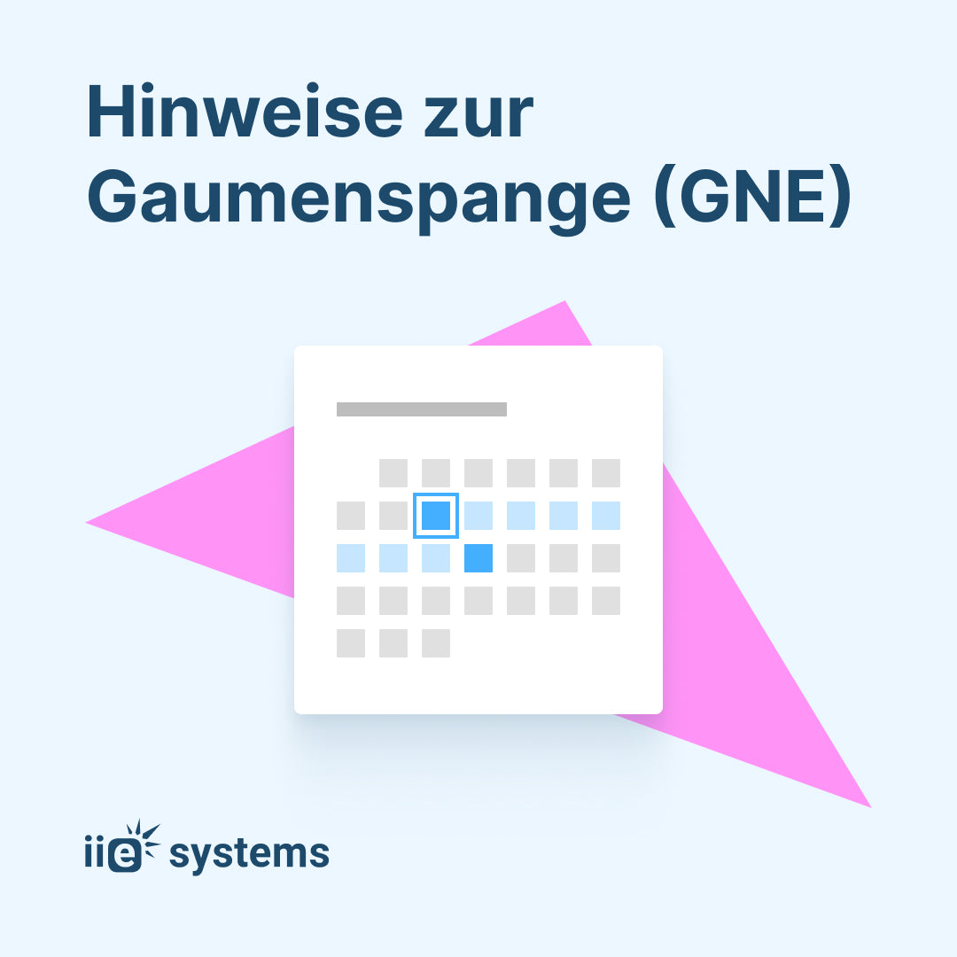 Hinweise zur Gaumenspange (GNE)